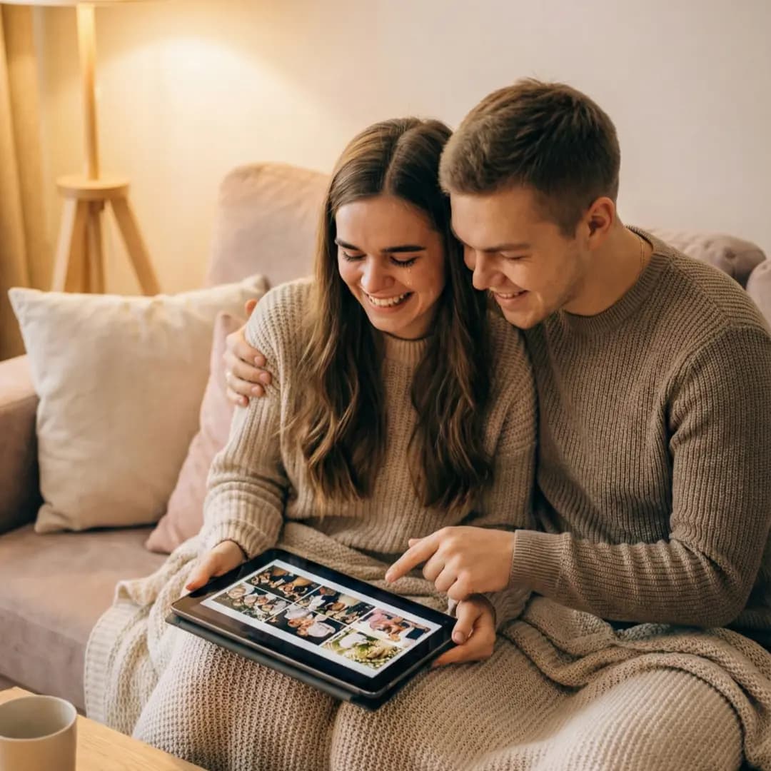 Enjoying your online event photo album together